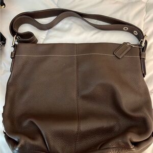 Brown Leather Shoulder Bag